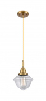 Oxford - 1 Light - 8 inch - Brushed Brass - Mini Pendant (3442|447-1P-BB-G532)