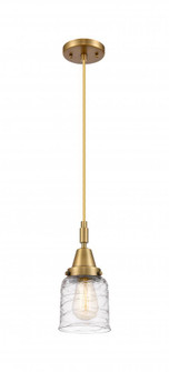 Bell - 1 Light - 5 inch - Brushed Brass - Mini Pendant (3442|447-1P-BB-G513)