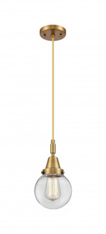 Beacon - 1 Light - 6 inch - Brushed Brass - Mini Pendant (3442|447-1P-BB-G202-6)