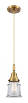 Canton - 1 Light - 7 inch - Brushed Brass - Mini Pendant (3442|447-1P-BB-G182S)