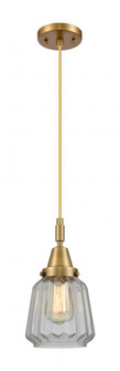 Chatham - 1 Light - 7 inch - Brushed Brass - Mini Pendant (3442|447-1P-BB-G142)