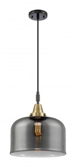 Bell - 1 Light - 12 inch - Black Antique Brass - Mini Pendant (3442|447-1P-BAB-G73-L)
