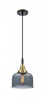 Bell - 1 Light - 8 inch - Black Antique Brass - Mini Pendant (3442|447-1P-BAB-G73)