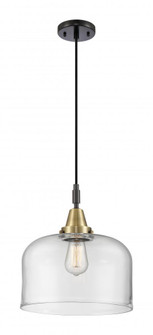 Bell - 1 Light - 12 inch - Black Antique Brass - Mini Pendant (3442|447-1P-BAB-G72-L)