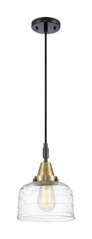 Bell - 1 Light - 8 inch - Black Antique Brass - Mini Pendant (3442|447-1P-BAB-G713)