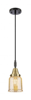 Bell - 1 Light - 5 inch - Black Antique Brass - Mini Pendant (3442|447-1P-BAB-G58)