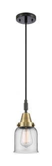 Bell - 1 Light - 5 inch - Black Antique Brass - Mini Pendant (3442|447-1P-BAB-G52)