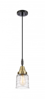 Bell - 1 Light - 5 inch - Black Antique Brass - Mini Pendant (3442|447-1P-BAB-G513)