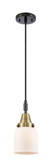 Bell - 1 Light - 5 inch - Black Antique Brass - Mini Pendant (3442|447-1P-BAB-G51)