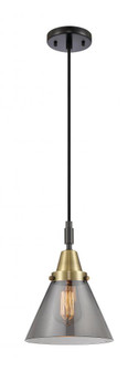 Cone - 1 Light - 8 inch - Black Antique Brass - Mini Pendant (3442|447-1P-BAB-G43)