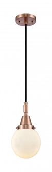Beacon - 1 Light - 6 inch - Antique Copper - Mini Pendant (3442|447-1P-AC-G201-6)