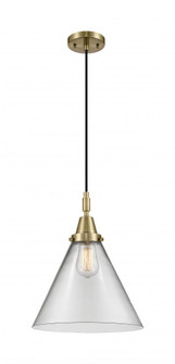 Cone - 1 Light - 12 inch - Antique Brass - Mini Pendant (3442|447-1P-AB-G42-L)