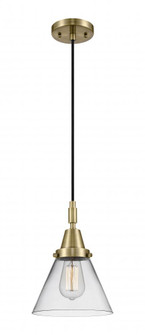 Cone - 1 Light - 8 inch - Antique Brass - Mini Pendant (3442|447-1P-AB-G42)