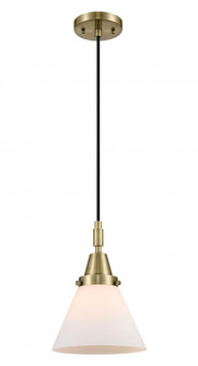 Cone - 1 Light - 8 inch - Antique Brass - Mini Pendant (3442|447-1P-AB-G41)