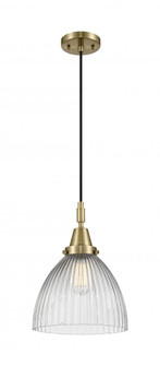 Seneca Falls - 1 Light - 10 inch - Antique Brass - Mini Pendant (3442|447-1P-AB-G222)