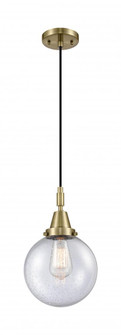 Beacon - 1 Light - 8 inch - Antique Brass - Mini Pendant (3442|447-1P-AB-G204-8)