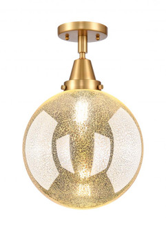 Beacon - 1 Light - 10 inch - Satin Gold - Semi-Flush Mount (3442|447-1C-SG-G208-10)