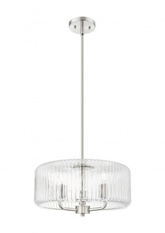 Windsor - 3 Light - 16 inch - Brushed Satin Nickel - Stem hung - Pendant (3442|436-3S-SN-G436-16CL)