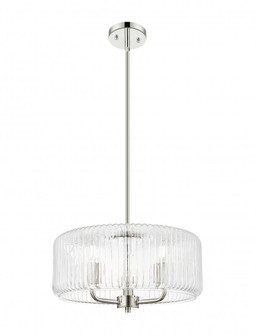 Windsor - 3 Light - 16 inch - Polished Nickel - Stem hung - Pendant (3442|436-3S-PN-G436-16CL)