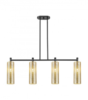 Crown Point - 4 Light - 44 inch - Matte Black - Island Light (3442|434-4I-BK-G434-12ME)
