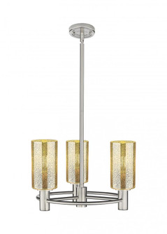 Crown Point - 3 Light - 18 inch - Satin Nickel - Pendant (3442|434-3CR-SN-G434-7ME)