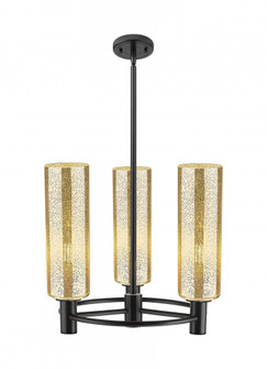 Crown Point - 3 Light - 18 inch - Matte Black - Pendant (3442|434-3CR-BK-G434-12ME)