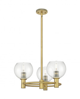 Crown Point - 3 Light - 20 inch - Brushed Brass - Pendant (3442|434-3CR-BB-G122-6)