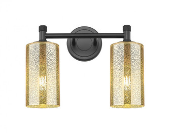 Crown Point - 2 Light - 14 inch - Matte Black - Bath Vanity Light (3442|434-2W-BK-G434-7ME)