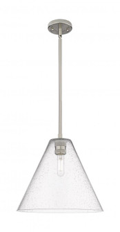 Crown Point - 1 Light - 12 inch - Satin Nickel - Pendant (3442|434-1S-SN-GBC-124)