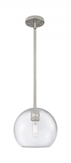 Crown Point - 1 Light - 8 inch - Satin Nickel - Pendant (3442|434-1S-SN-G124-8)