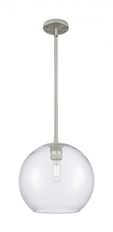 Crown Point - 1 Light - 12 inch - Satin Nickel - Pendant (3442|434-1S-SN-G124-12)