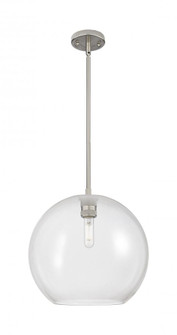 Crown Point - 1 Light - 12 inch - Satin Nickel - Pendant (3442|434-1S-SN-G122-12)