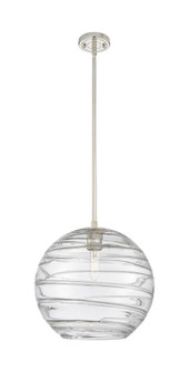 Crown Point - 1 Light - 12 inch - Polished Nickel - Pendant (3442|434-1S-PN-G1213-12CL)