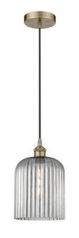 Bridal Veil - 1 Light - 5 inch - Antique Brass - Cord hung - Mini Pendant (3442|616-1P-AB-G559-8SM)