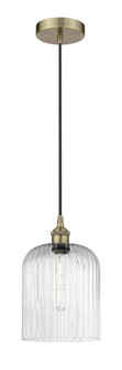 Bridal Veil - 1 Light - 5 inch - Antique Brass - Cord hung - Mini Pendant (3442|616-1P-AB-G559-8SDY)
