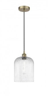Bridal Veil - 1 Light - 5 inch - Antique Brass - Cord hung - Mini Pendant (3442|616-1P-AB-G559-8CL)