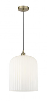 Bridal Veil - 1 Light - 5 inch - Antique Brass - Cord hung - Mini Pendant (3442|616-1P-AB-G559-12GWH)