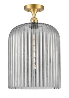 Bridal Veil - 1 Light - 5 inch - Satin Gold - Semi-Flush Mount (3442|616-1F-SG-G559-12SM)