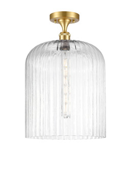 Bridal Veil - 1 Light - 5 inch - Satin Gold - Semi-Flush Mount (3442|616-1F-SG-G559-12CL)