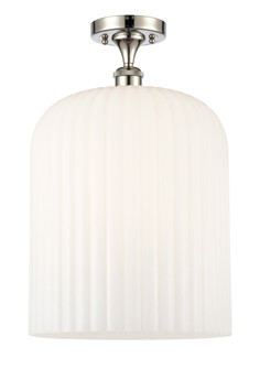 Bridal Veil - 1 Light - 5 inch - Polished Nickel - Semi-Flush Mount (3442|616-1F-PN-G559-12GWH)