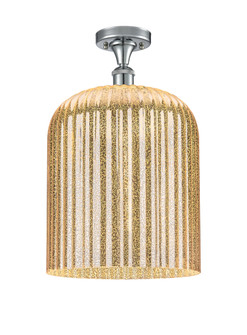 Bridal Veil - 1 Light - 5 inch - Polished Chrome - Semi-Flush Mount (3442|616-1F-PC-G559-12ME)