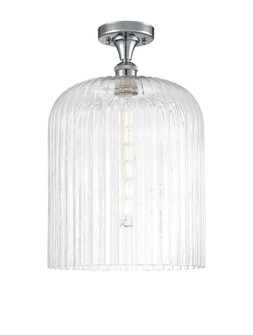Bridal Veil - 1 Light - 5 inch - Polished Chrome - Semi-Flush Mount (3442|616-1F-PC-G559-12CL)