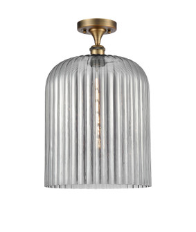 Bridal Veil - 1 Light - 5 inch - Brushed Brass - Semi-Flush Mount (3442|616-1F-BB-G559-12SM)