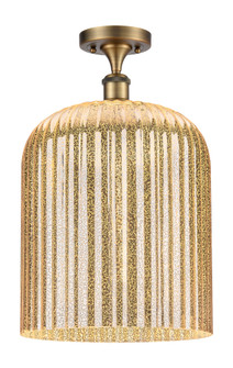 Bridal Veil - 1 Light - 5 inch - Brushed Brass - Semi-Flush Mount (3442|616-1F-BB-G559-12ME)
