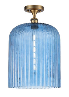 Bridal Veil - 1 Light - 5 inch - Brushed Brass - Semi-Flush Mount (3442|616-1F-BB-G559-12BL)