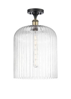 Bridal Veil - 1 Light - 5 inch - Black Antique Brass - Semi-Flush Mount (3442|616-1F-BAB-G559-12CL)