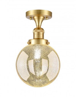 Beacon - 1 Light - 8 inch - Satin Gold - Semi-Flush Mount (3442|517-1CH-SG-G208-8)