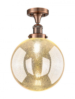 Beacon - 1 Light - 10 inch - Antique Copper - Semi-Flush Mount (3442|517-1CH-AC-G208-10)
