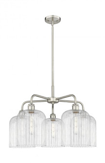 Bridal Veil - 5 Light - 23 inch - Satin Nickel - Chandelier (3442|516-5CR-SN-G559-8CL)