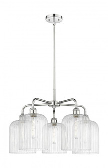 Bridal Veil - 5 Light - 23 inch - Polished Chrome - Chandelier (3442|516-5CR-PC-G559-8SDY)